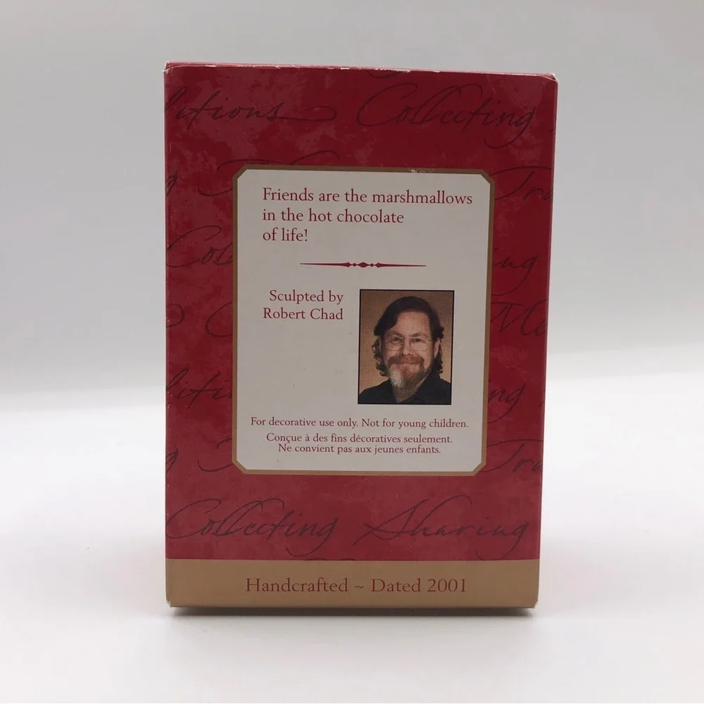 Hallmark Keepsake Ornament Dated 2001 A Cup Of‎ Friendship Vintage Handcrafted